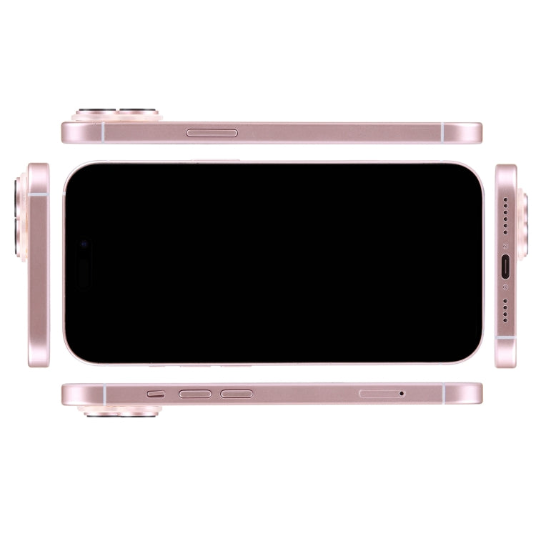 For iPhone 15 Plus Black Screen Non-Working Fake Dummy Display Model (Pink)