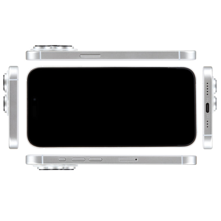 For iPhone 15 Pro Black Screen Non-Working Fake Dummy Display Model (White Titanium)
