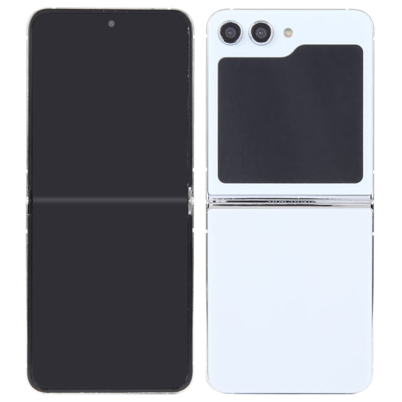 For Samsung Galaxy Z Flip5 Black Screen Non-Working Fake Dummy Display Model (White)