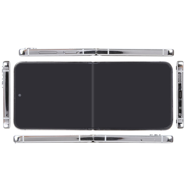 For Samsung Galaxy Z Flip5 Black Screen Non-Working Fake Dummy Display Model (White)