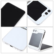 For Samsung Galaxy Z Flip5 Black Screen Non-Working Fake Dummy Display Model (White)