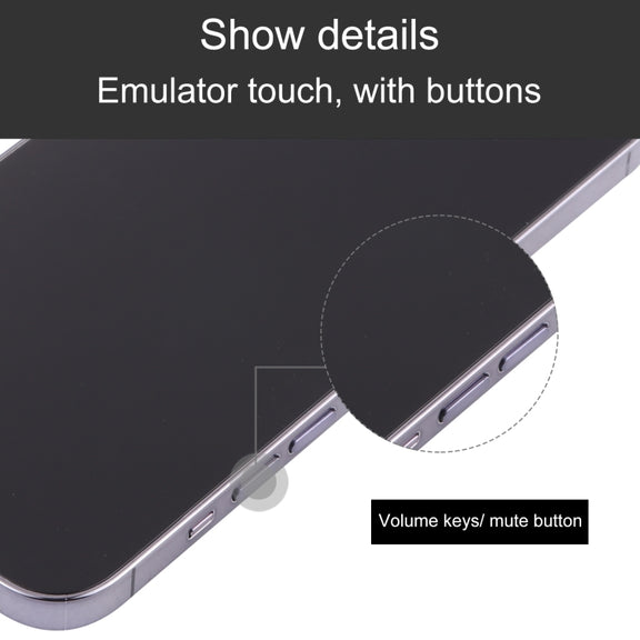For iPhone 13 Pro Black Screen Non-Working Fake Dummy Display Model (Black)