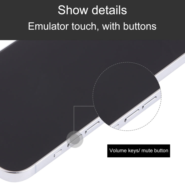 For iPhone 13 Pro Black Screen Non-Working Fake Dummy Display Model (White)
