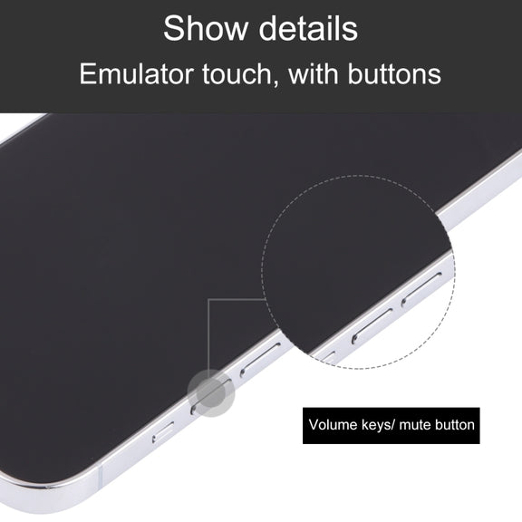 For iPhone 13 Pro Black Screen Non-Working Fake Dummy Display Model (White)