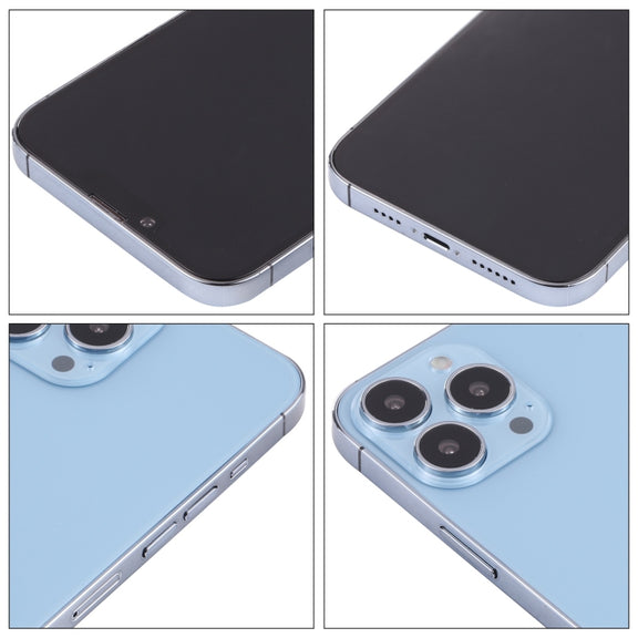 For iPhone 13 Pro Max Black Screen Non-Working Fake Dummy Display Model (Blue)