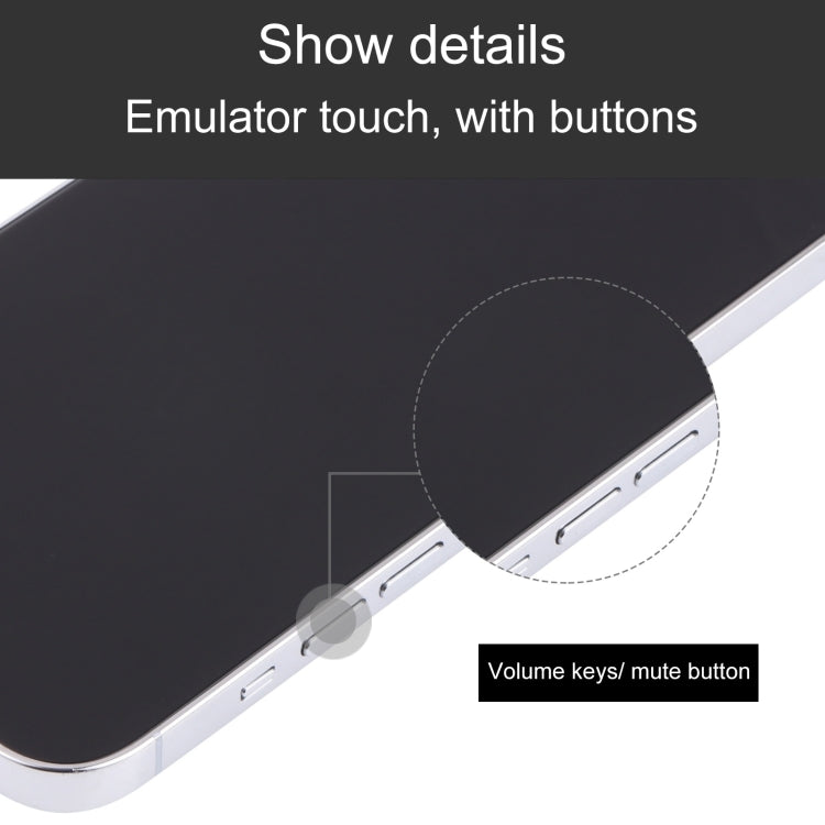 For iPhone 13 Pro Max Black Screen Non-Working Fake Dummy Display Model (White)