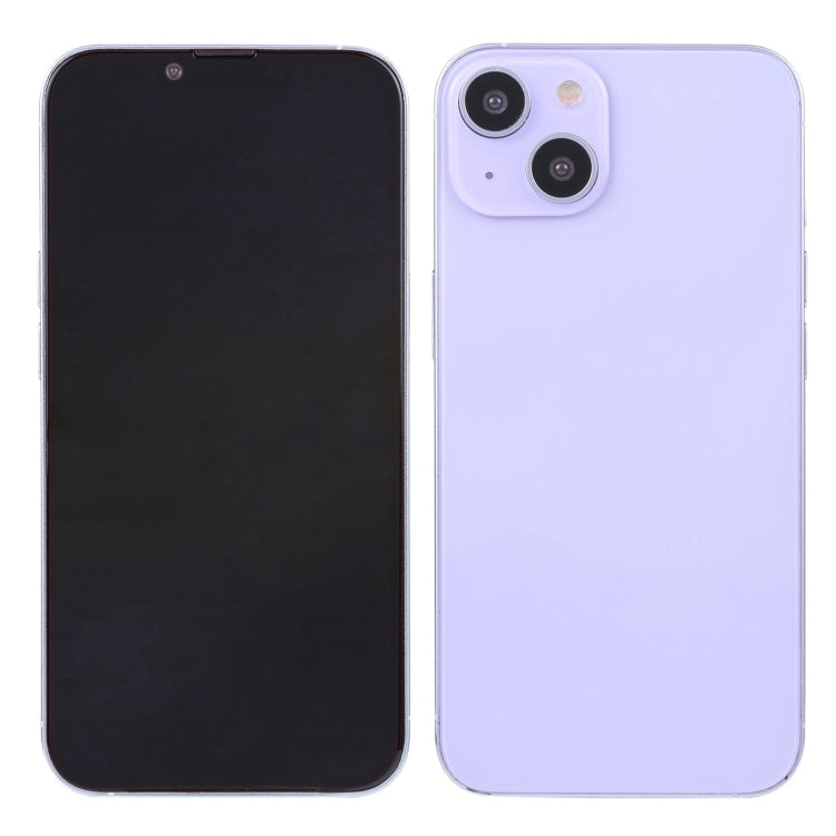 For iPhone 14 Black Screen Non-Working Fake Dummy Display Model (Purple)