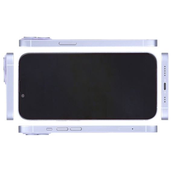 For iPhone 14 Black Screen Non-Working Fake Dummy Display Model (Purple)