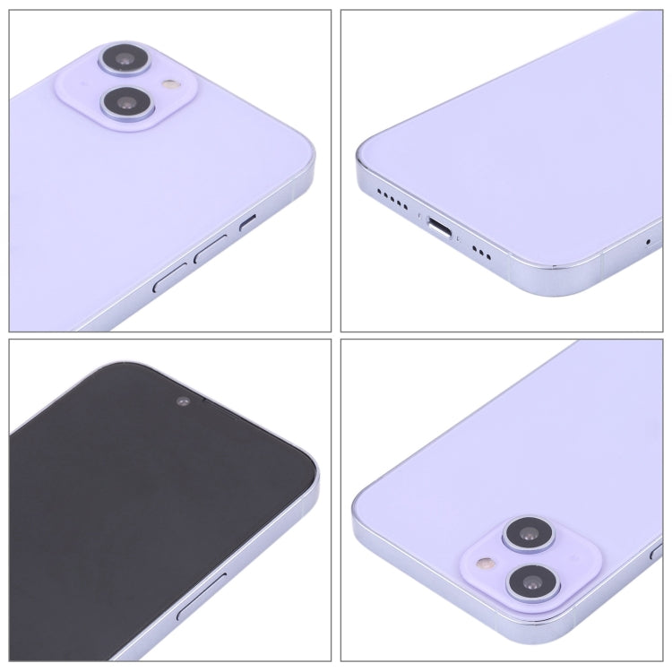 For iPhone 14 Black Screen Non-Working Fake Dummy Display Model (Purple)