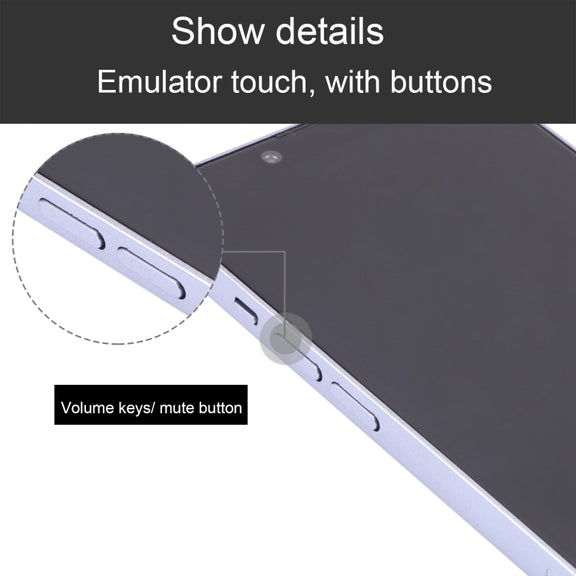 For iPhone 14 Black Screen Non-Working Fake Dummy Display Model (Purple)
