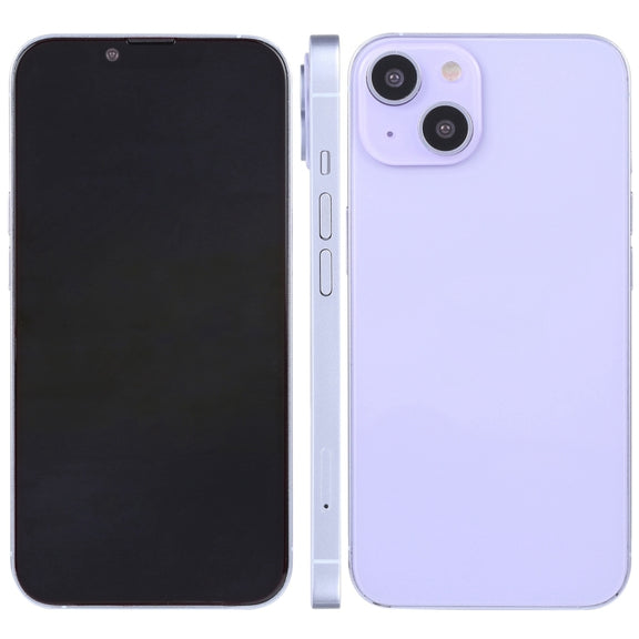 For iPhone 14 Black Screen Non-Working Fake Dummy Display Model (Purple)