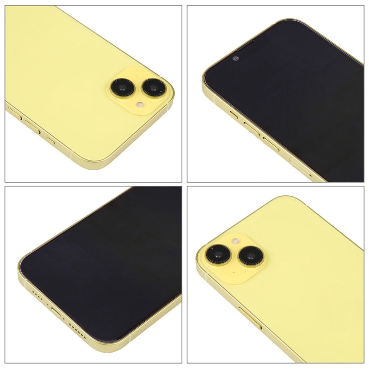 For iPhone 14 Plus Black Screen Non-Working Fake Dummy Display Model (Yellow)