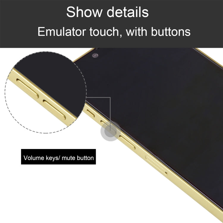 For iPhone 14 Plus Black Screen Non-Working Fake Dummy Display Model (Yellow)