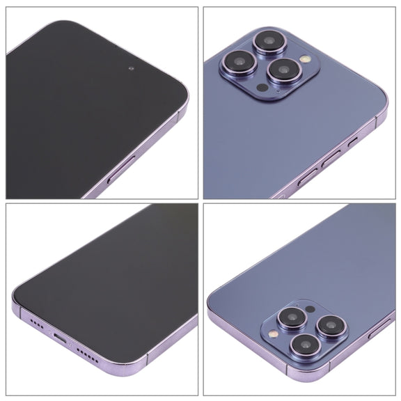 For iPhone 14 Pro Max Black Screen Non-Working Fake Dummy Display Model (Deep Purple)