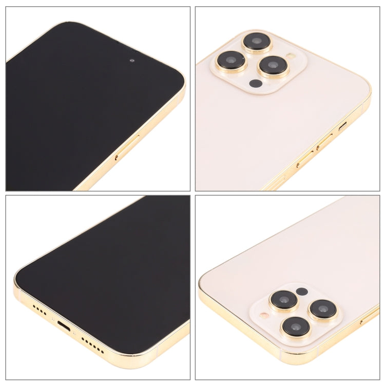 For iPhone 14 Pro Max Black Screen Non-Working Fake Dummy Display Model (Gold)
