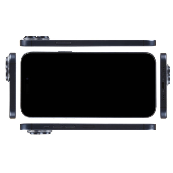 For iPhone 15 Black Screen Non-Working Fake Dummy Display Model (Black)