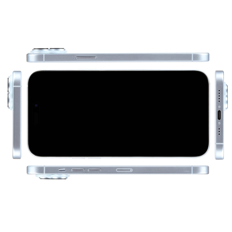 For iPhone 15 Black Screen Non-Working Fake Dummy Display Model (Blue)