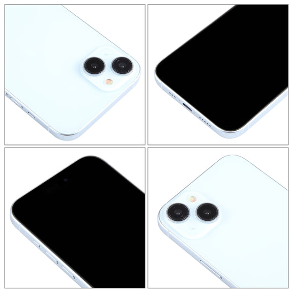 For iPhone 15 Black Screen Non-Working Fake Dummy Display Model (Blue)