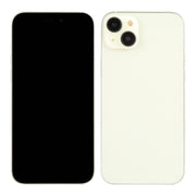 For iPhone 15 Black Screen Non-Working Fake Dummy Display Model (Yellow)