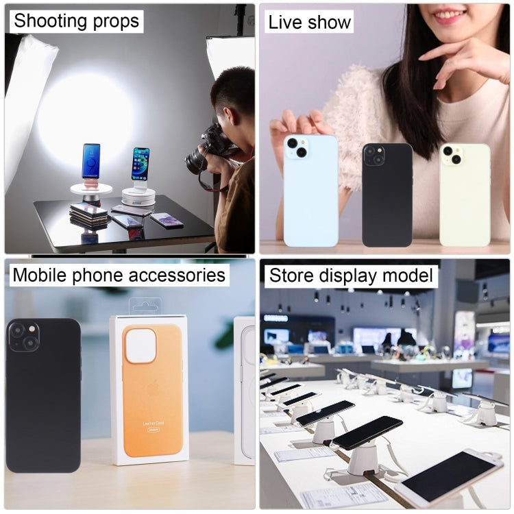 For iPhone 15 Black Screen Non-Working Fake Dummy Display Model (Blue)