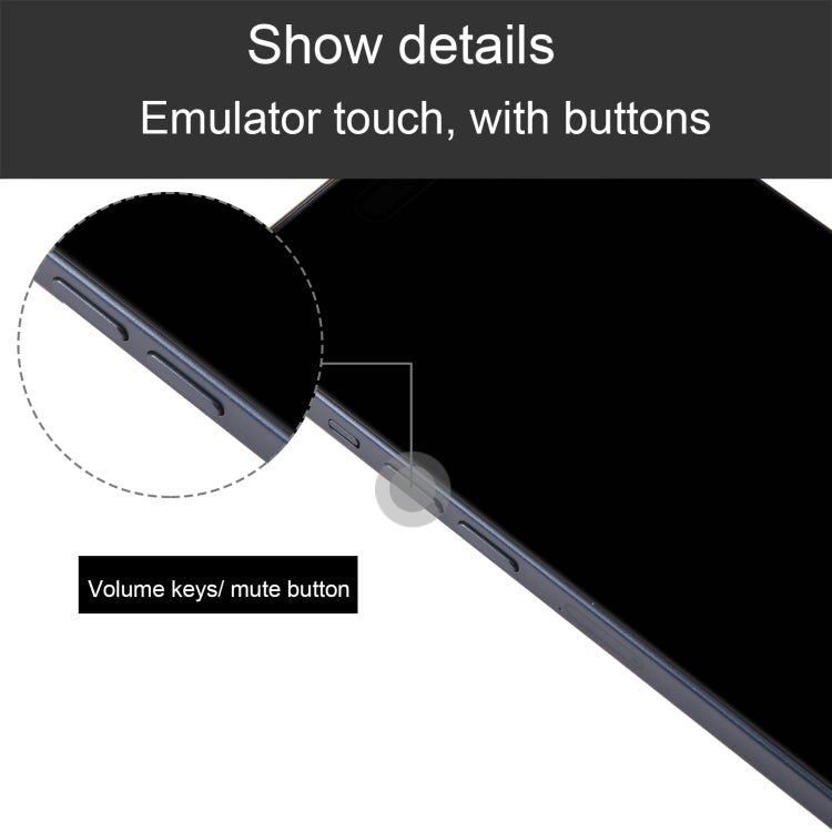 For iPhone 15 Plus Black Screen Non-Working Fake Dummy Display Model (Black)