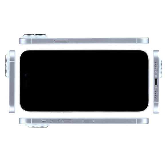 For iPhone 15 Plus Black Screen Non-Working Fake Dummy Display Model (Blue)