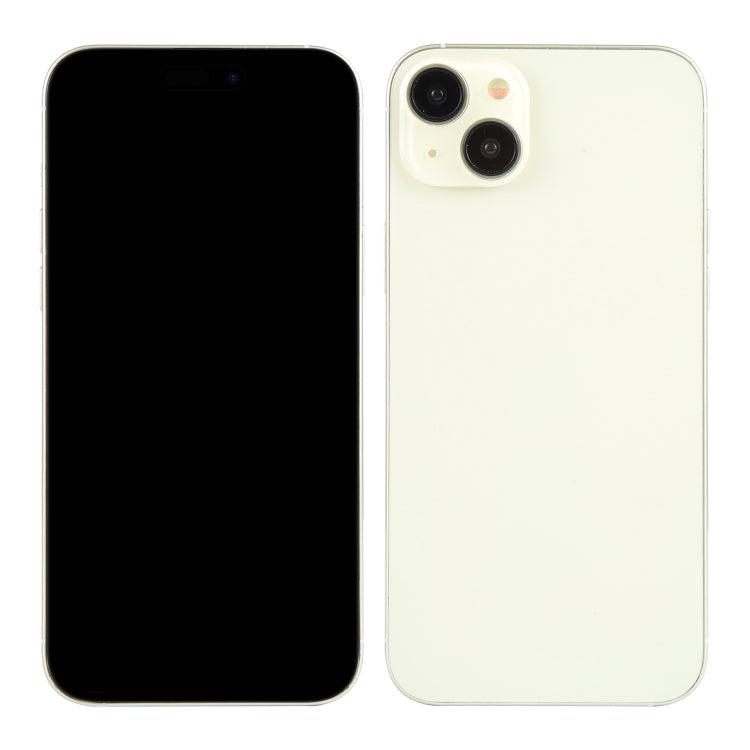 For iPhone 15 Plus Black Screen Non-Working Fake Dummy Display Model (Yellow)