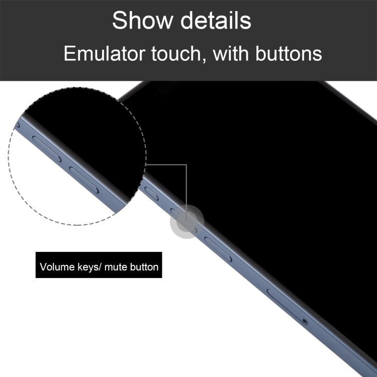 For iPhone 15 Pro Black Screen Non-Working Fake Dummy Display Model (Blue)