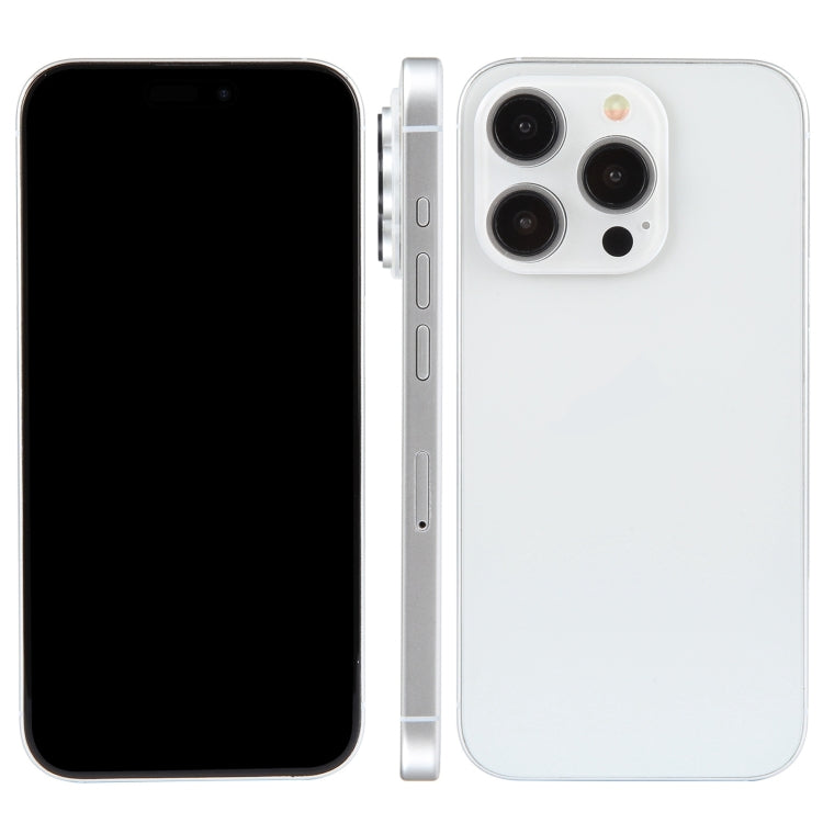 For iPhone 15 Pro Black Screen Non-Working Fake Dummy Display Model (White)