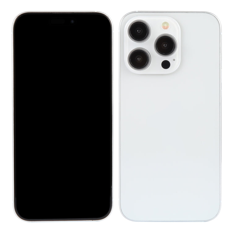 For iPhone 15 Pro Black Screen Non-Working Fake Dummy Display Model (White)