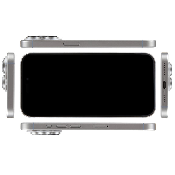 For iPhone 15 Pro Max Black Screen Non-Working Fake Dummy Display Model (Natural Titanium)