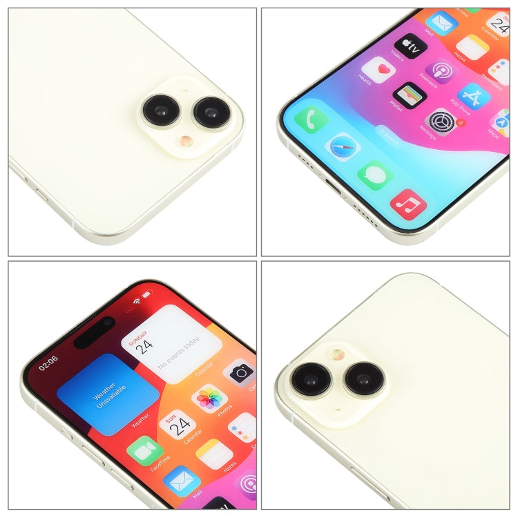 For iPhone 15 Plus Color Screen Non-Working Fake Dummy Display Model (Yellow)