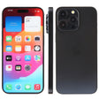 For iPhone 15 Pro Color Screen Non-Working Fake Dummy Display Model (Black) - free shipping - PMC TechLife - Order now!