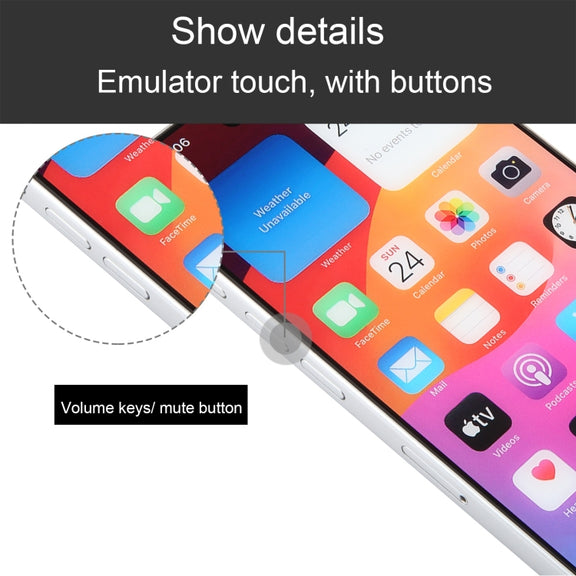 For iPhone 15 Pro Color Screen Non-Working Fake Dummy Display Model (White)