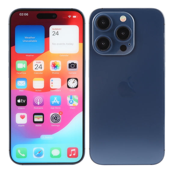 For iPhone 15 Pro Max Color Screen Non-Working Fake Dummy Display Model (Blue)