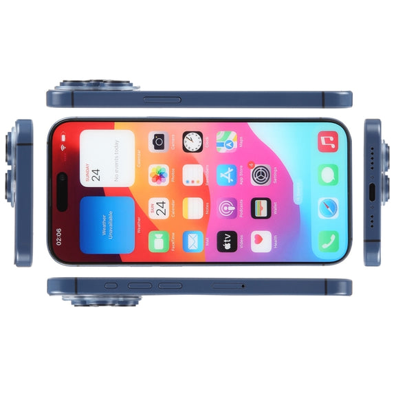 For iPhone 15 Pro Max Color Screen Non-Working Fake Dummy Display Model (Blue)