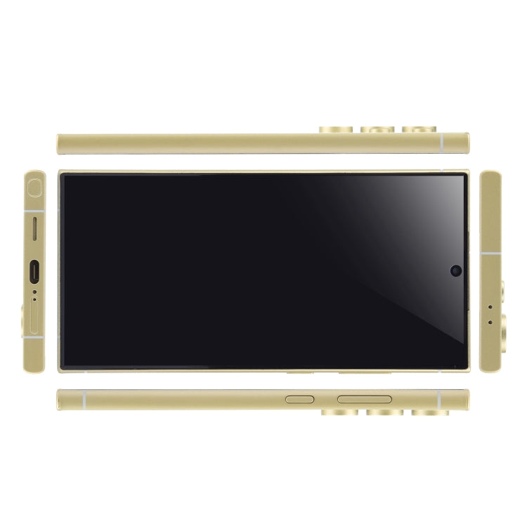 For Samsung Galaxy S24 Ultra 5G Black Screen Non-Working Fake Dummy Display Model (Yellow)
