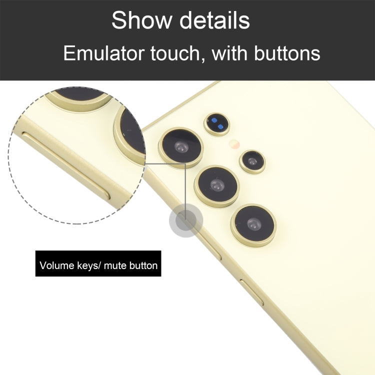 For Samsung Galaxy S24 Ultra 5G Black Screen Non-Working Fake Dummy Display Model (Yellow)