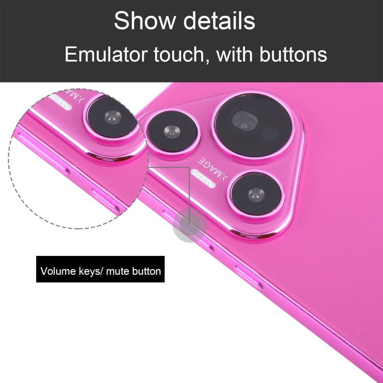 For Huawei Pura 70 Black Screen Non-Working Fake Dummy Display Model (Rose Red)
