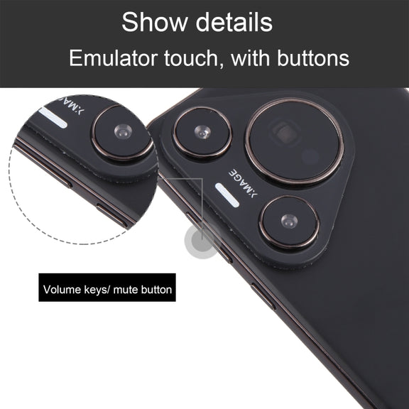 For Huawei Pura 70 Pro Black Screen Non-Working Fake Dummy Display Model (Black)