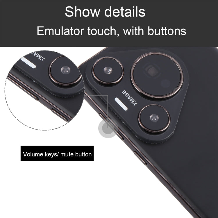 For Huawei Pura 70 Pro Black Screen Non-Working Fake Dummy Display Model (Black)