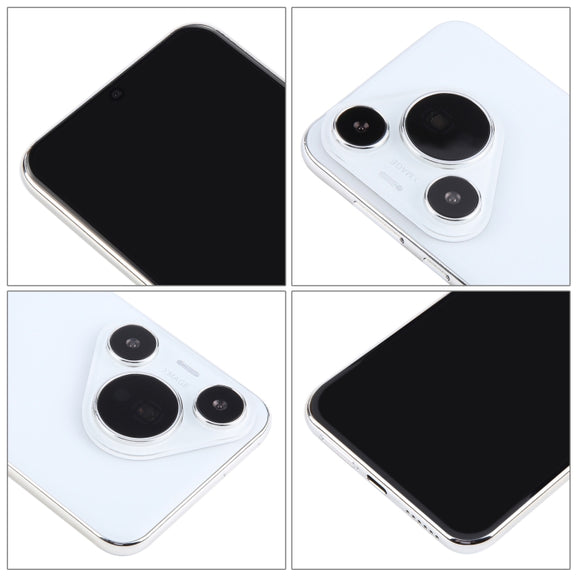 For Huawei Pura 70 Pro Black Screen Non-Working Fake Dummy Display Model (White)