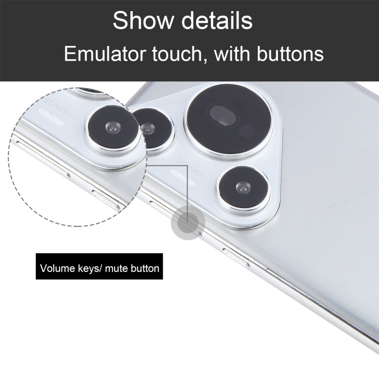 For Huawei Pura 70 Pro+ Black Screen Non-Working Fake Dummy Display Model (Silver)