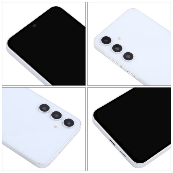 For Samsung Galaxy A55 5G Black Screen Non-Working Fake Dummy Display Model (White)