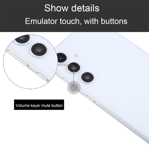 For Samsung Galaxy A55 5G Black Screen Non-Working Fake Dummy Display Model (White)