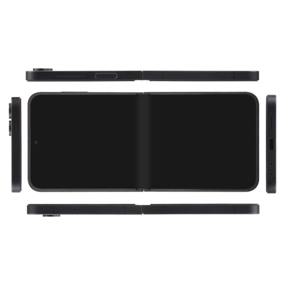 For Samsung Galaxy Z Flip6 Black Screen Non-Working Fake Dummy Display Model (Black)