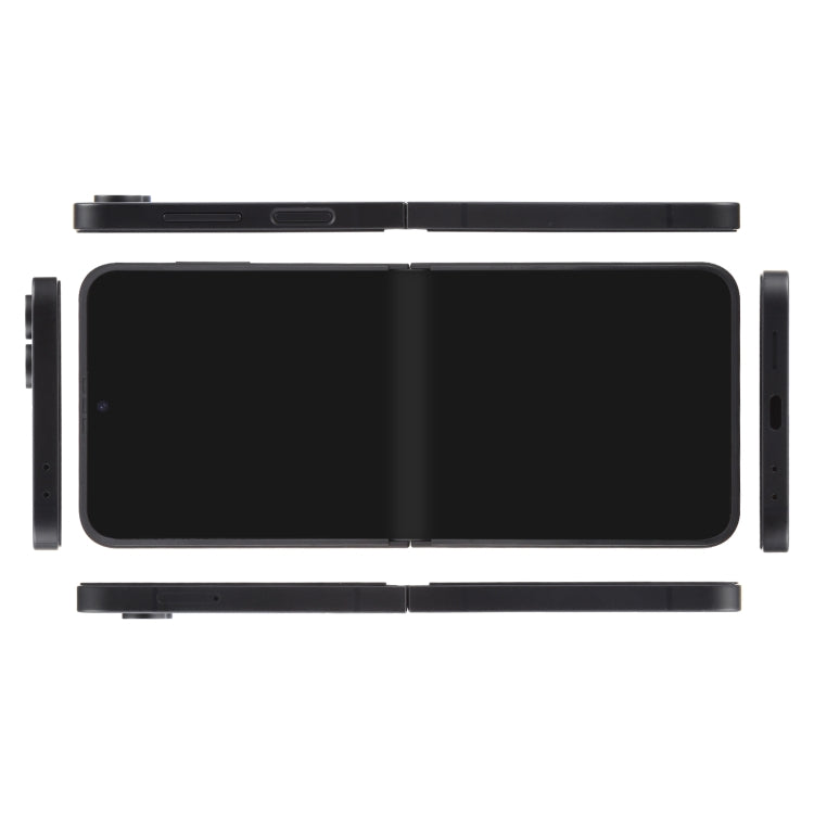 For Samsung Galaxy Z Flip6 Black Screen Non-Working Fake Dummy Display Model (Black)