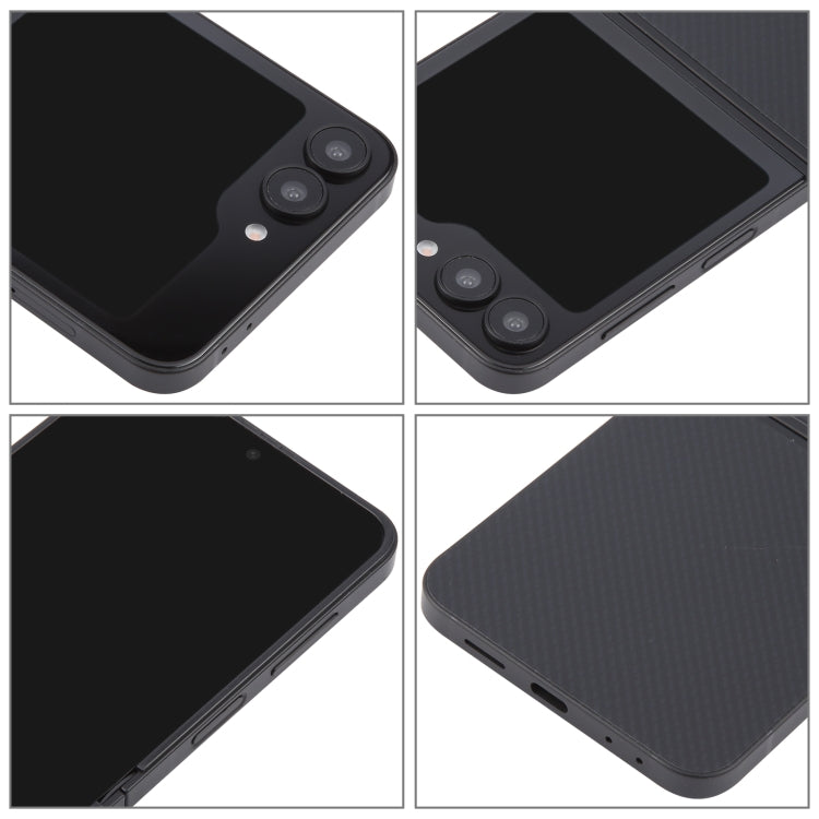 For Samsung Galaxy Z Flip6 Black Screen Non-Working Fake Dummy Display Model (Black)