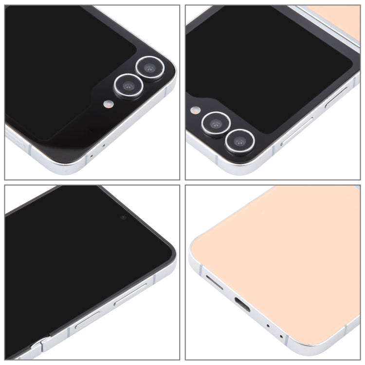 For Samsung Galaxy Z Flip6 Black Screen Non-Working Fake Dummy Display Model (Pink)