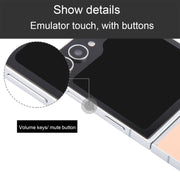 For Samsung Galaxy Z Flip6 Black Screen Non-Working Fake Dummy Display Model (Pink)